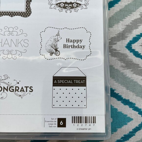 Stampin' Up! Tagtastic Clear Cling Mount Stamps, Set of 6, Hostess Set - Picture 5 of 6